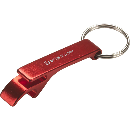 Aluminium Branded Bottle Opener Keyring