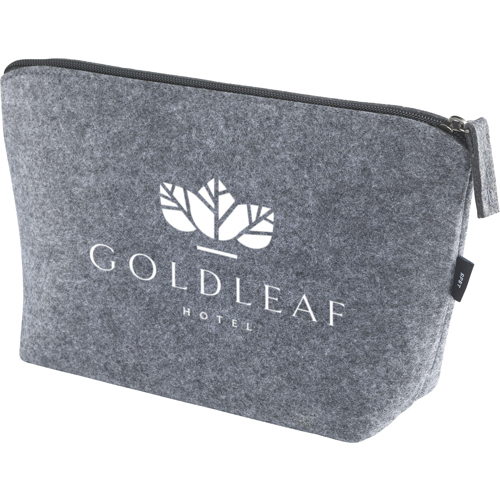 Branded RPET Felt Accessory Bag GRS Certified