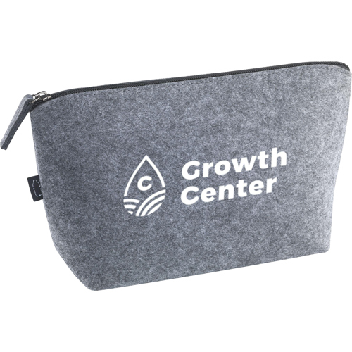 Branded RPET Felt Accessory Bag GRS Certified