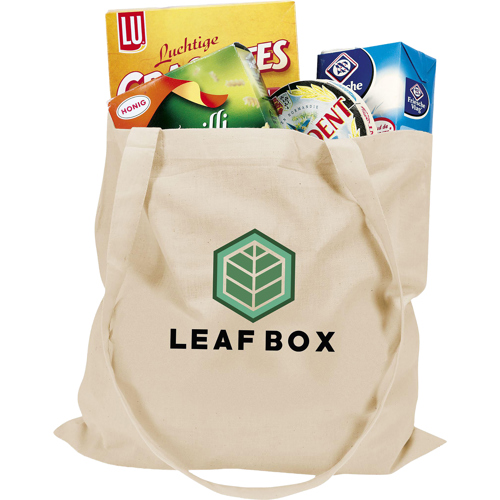 Printed Cotton Shopping Bag With Long Handles (100gsm/2.9oz)