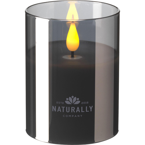 Wooosh Luminosa Smoked Glass LED Candle