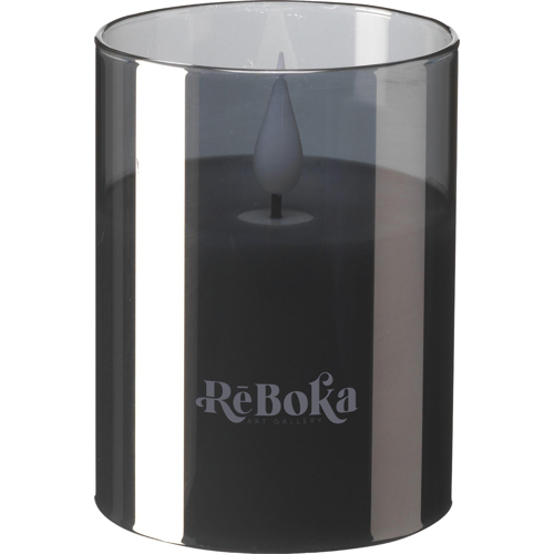 Wooosh Luminosa Smoked Glass LED Candle