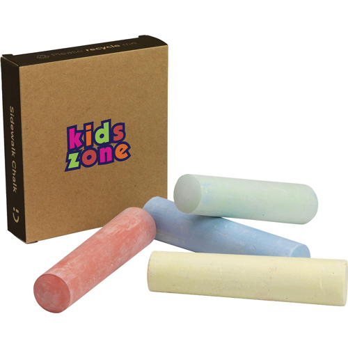 Branded Pastel Chunky Chalk Set (4pc)
