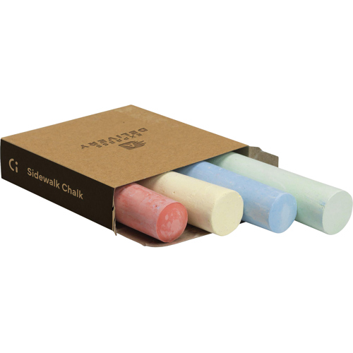 Branded Pastel Chunky Chalk Set (4pc)