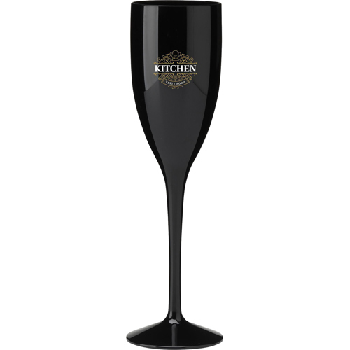Polybarbonate Reusable Plastic Champagne Glass (150ml) - Custom Logo