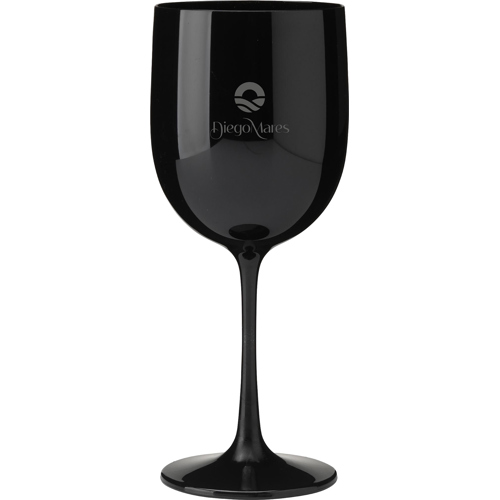 Printed Polycarbonate Reusable Plastic Wine Glass (480ml)