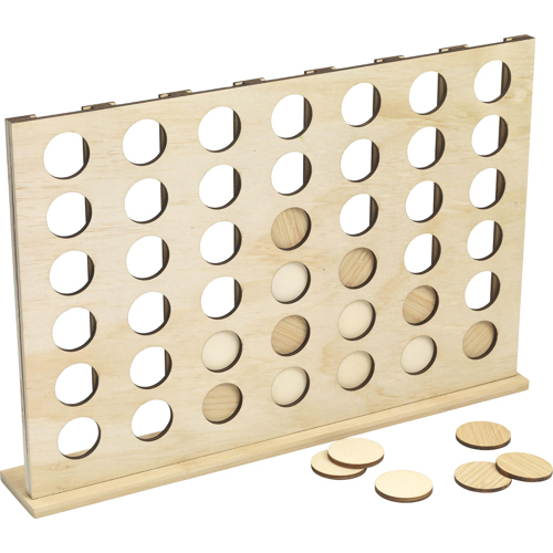 Rackpack Connect Four Game FSC 100% Certified Bamboo