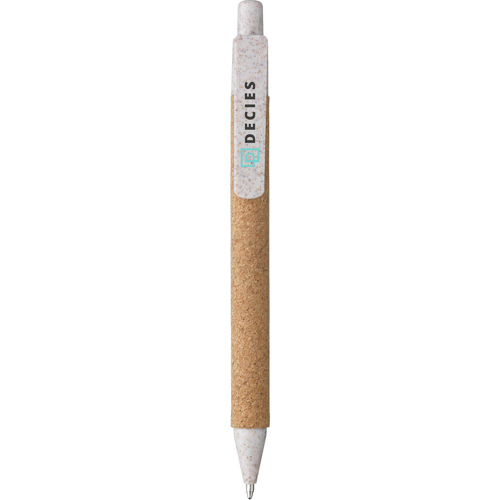 Push Button Promotional Cork Ballpen