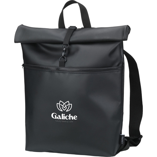 Fraenck James Rolltop Faux Leather Backpack (17 Inch)