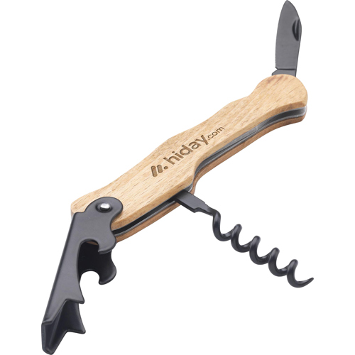 Waiter's Knife FSC Certified Beech Wood Custom Logo