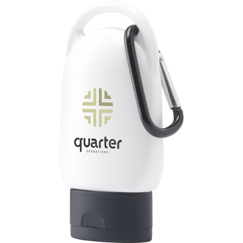 Promotional Sun Lotion (SPF30) Plastic Bottle With Metal Carabiner