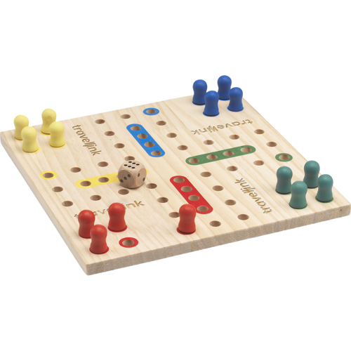 Promotional Ludo Wooden Board Game FSC 100% Certified