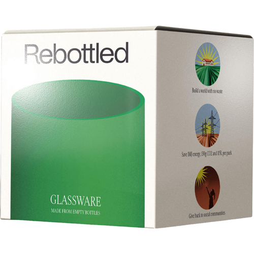 Rebottled® Short Tumbler (250ml) Made In Holland Circular Design