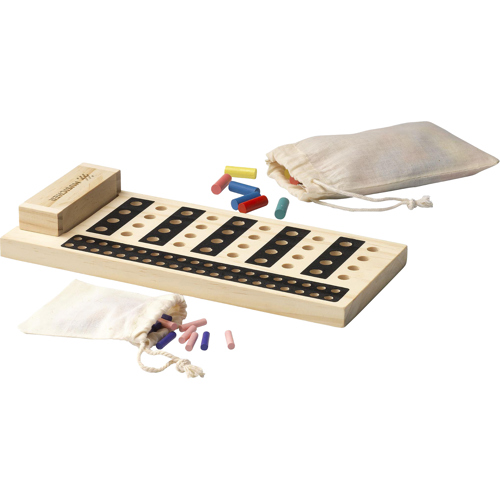 FSC 100% Bamboo Brain Buster Game - Printed Cotton Pouch