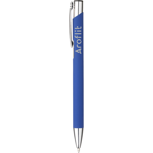 Promotional Aluminium Ebony Soft Touch Ballpen