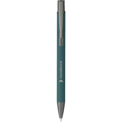 Ebony Soft Touch Recycled Aluminium Ballpen RCS Certified