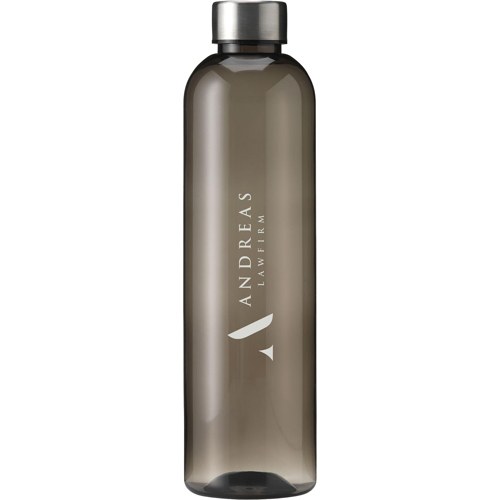 Branded Slim Transparent Plastic Sports Water Bottle (1000ml)