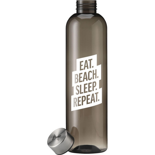 Branded Slim Transparent Plastic Sports Water Bottle (1000ml)