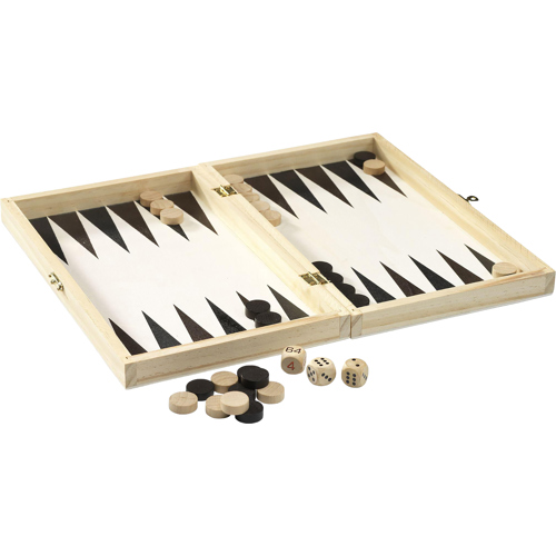 Promotional Backgammon Game FSC 100% Certified Pine Wood Box