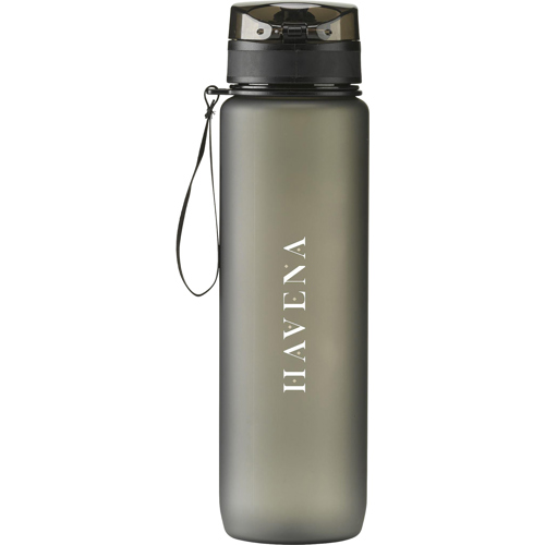 Branded Leak Proof Transparent Bottle With Measurements (1000ml) Drinking Spout