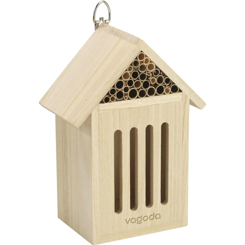 Branded Wooden Insect Hotel for Ladynirds, Bees