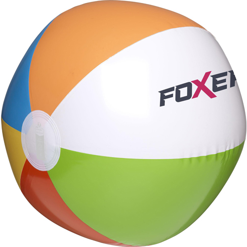 Promotional Multi Coloured Plastic Inflatable Beach Ball 30cms