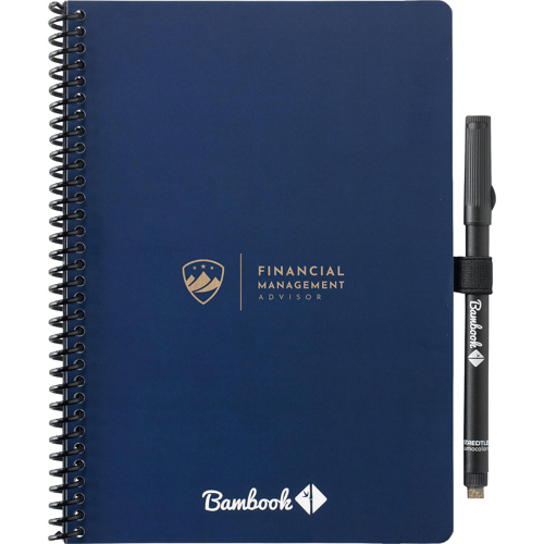 Bambook Notebook With Dot Grid Paper & Pen Loop (approx. A5)