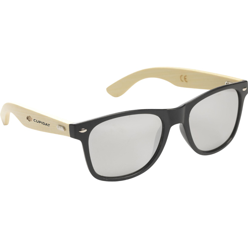 Printed Sunglasses With Bamboo Arms UV 400