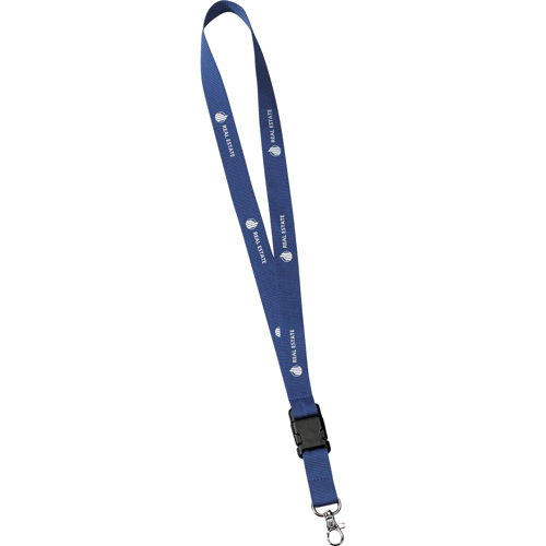 Promotional Polyester Woven Lanyard Carabiner Hook