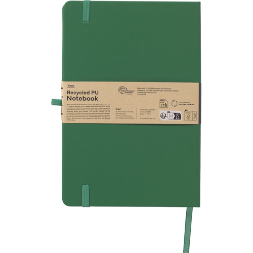 Hard Cover Recycled Notebook (approx. A5) GRS Certified