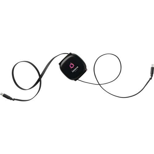 Branded Retractable Charging Cable RCS Certified USB-C to USB-C