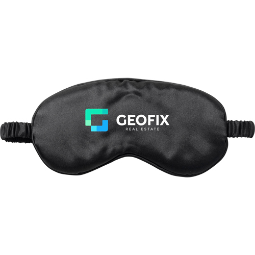 Promotional Blackout Eye Sleep Mask Polyester Satin