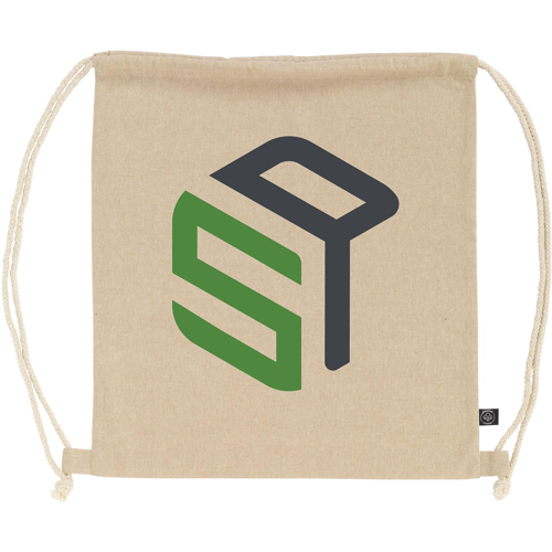 Recycled 100% Cotton Drawstring Bag (180 Gsm/5.3oz) GRS Certified