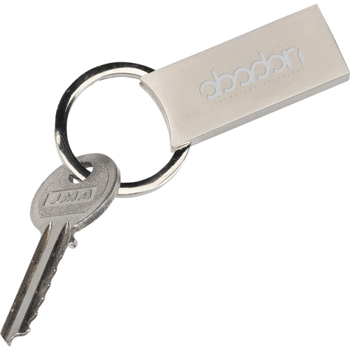 Custom Logo Rectangular Metal Key Ring