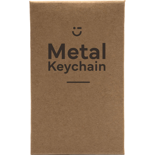 Round Steel Key Ring Epoxy Domed Logo