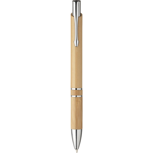 Push Button Promotional Bamboo Ballpen