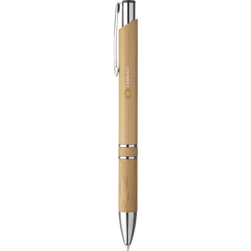 Push Button Promotional Bamboo Ballpen