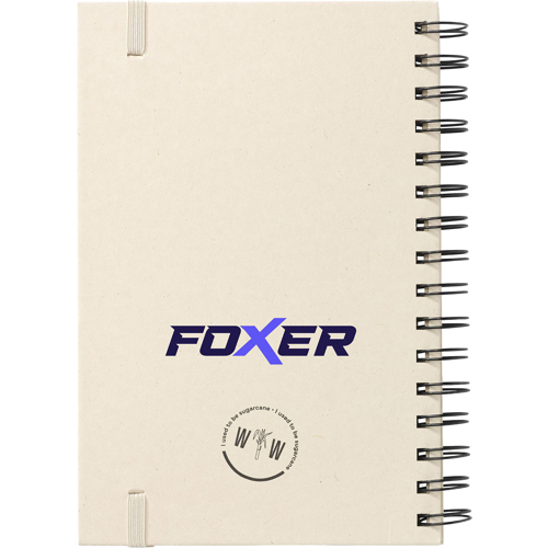 Promotional Sugarcane Spiral Notebook (approx. A5) 