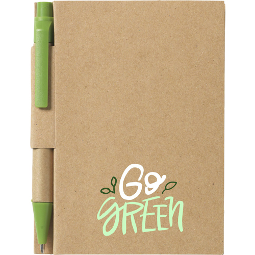 Promotional Recycled Mini Notebook And Pen (approx A7)