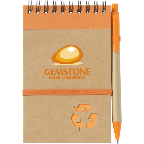 Promotional Recycled Notebook And Pen Wiro Bound