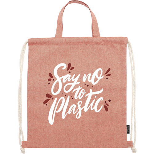 Promotional Recycled Cotton Drawstring Bag (180gsm/5.3oz) - GRS Certified