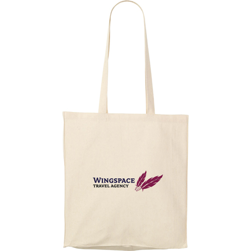 100% Woven Cotton Shopper Bag (165gsm/4.8oz) - Custom Logo