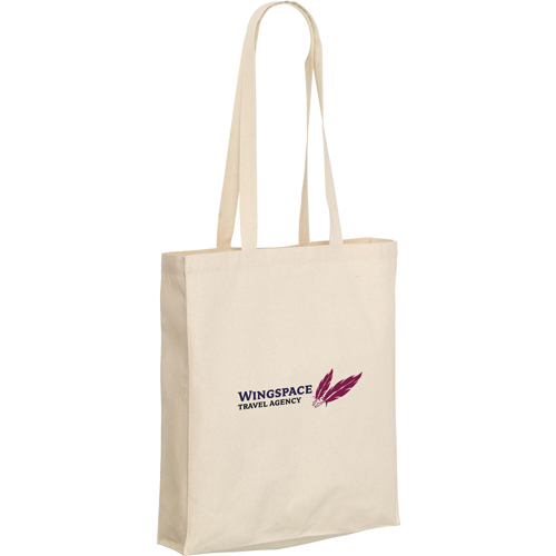 100% Woven Cotton Shopper Bag (165gsm/4.8oz) - Custom Logo