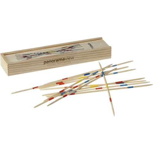 Branded Mikado Game Wooden Box
