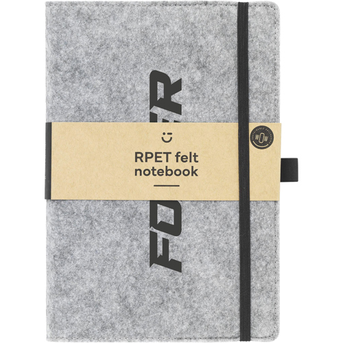 Promotional RPET Felt Notebook (approx A5) - GRS Certified