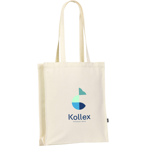 Recycled Canvas Shopper Tote Bag (340gsm/9.4oz) - GRS Certified