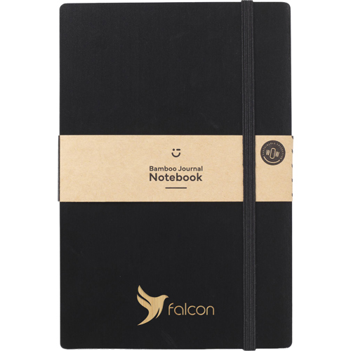 Bamboo Cover Notebook With Naked Spine (approx. A5) - FSC Certifid