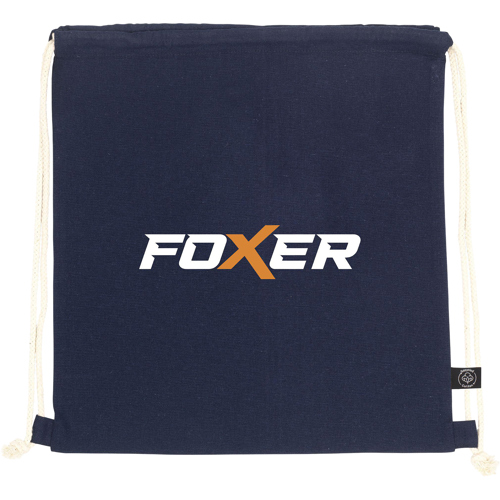 Recycled Cotton Drawstring Backpack (150gsm/4.42oz) - GRS Certified