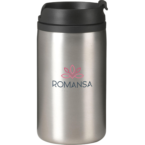 Branded Recycled Stainless Steel Double Walled Cup (300 Ml)