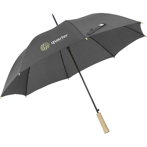 RCS Certified RPET Umbrella Wooden Handle Printed Logo
